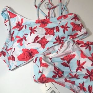 Cupshe Floral Bikini Set
